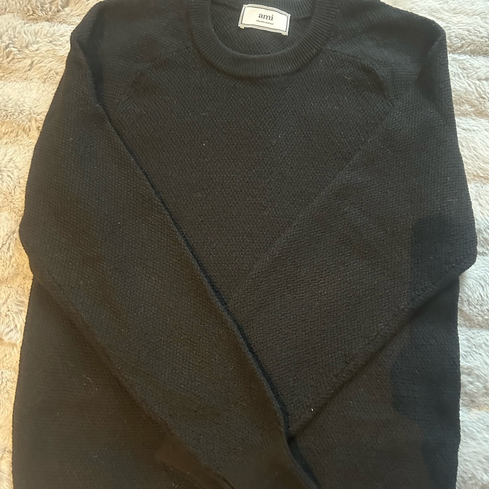 Ami Alexandre Mattiussi Men's Black Crewneck Sweater